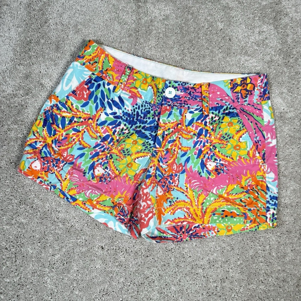 Lilly Pulitzer The Callahan‎ Women's Size 2 Reef Fishing for Compliments Shorts